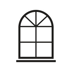 Window icon vector on trendy design