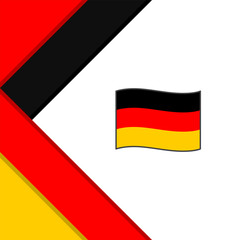 Obraz premium Germany Flag Abstract Background Design Template. Germany Independence Day Banner Social Media Post. Germany