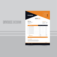vector modern creative corporate invoice design template