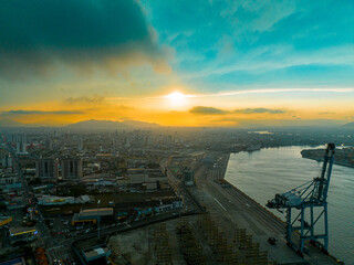 Por do sol em Itajaí