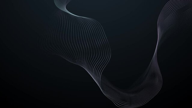 wavy lines animated technology background