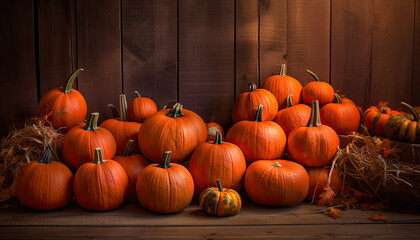 pumpkins on a farm,pumpkin on a wooden table,Pumpkin Photography