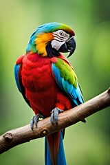 Obraz premium blue and yellow macaw ara