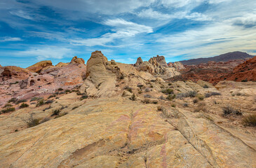 Beautiful layer of land in the Wave, Arizona. Landscape photography - 643727307