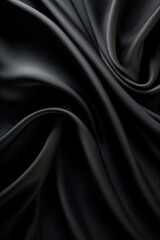 Fototapeta premium black satin background - generative ai