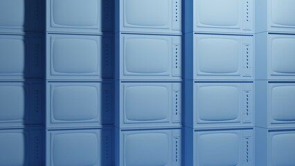 Old tv 3d illustration. Vintage, retro tv concept art 3d background image