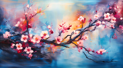 Revel in abstract dances of winter blossoms in the wind,