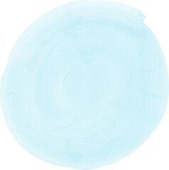 Watercolor Brush Stroke Hand Drawn Light Blue