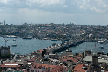 Scenic view of istanbul from galata tower