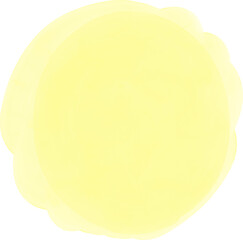 Watercolor Brush Stroke Hand Drawn Light Yellow