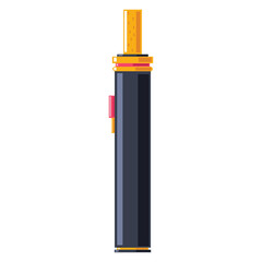 E-cigarette, vape vector cartoon illustration isolated on a white background.