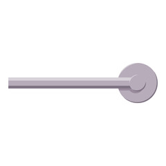 Toilet paper or paper towel holder vector cartoon illustration isolated on a white background.