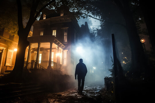 Draped in cobwebs and shrouded in darkness a haunted house awaits thrill-seekers on hair-raising ghost tours in October 