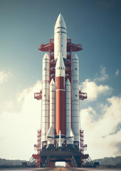 Illustration of a space rocket