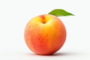 peach with leaf