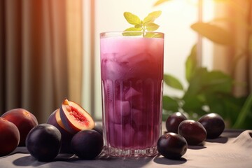 fruit cocktail plums
