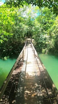 Paisagem natural na cidade de Bonito, Estado do Mato Grosso do Sul, Brasil