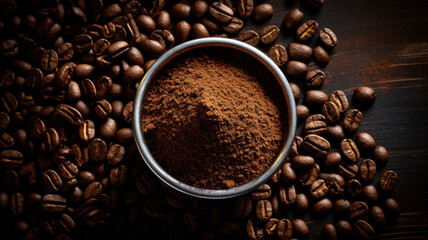 Dark and Moody Coffee Scene