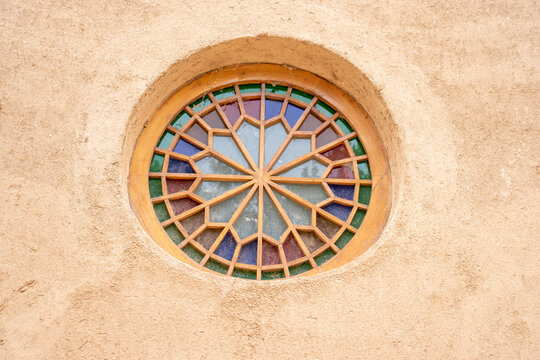 exterior window of Dowlatabad Garden in yazd, iran