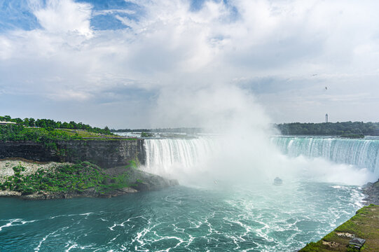 Panoramic View of Horseshoe Falls from the Skylon Tower