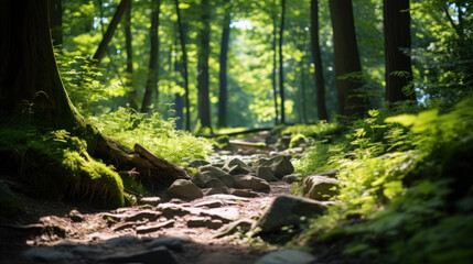 Obraz premium Natural routes for trail running races