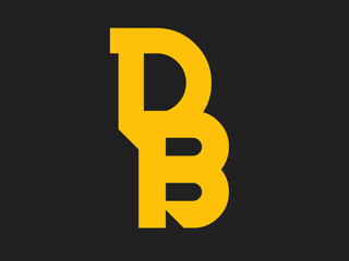 Initial Letter JR typography logo design