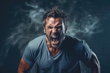 Obraz premium Emotions and facial expressions: Anger and frustration