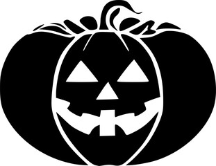 Citrouille d'Halloween simple et effrayante