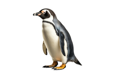 King Penguin isolated on transparent background, Generative AI