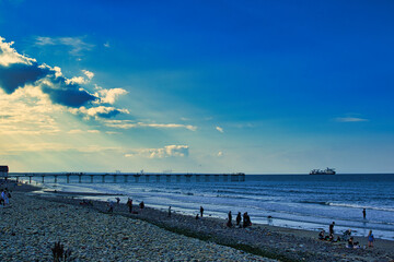 Obraz premium Amazing landscape photo taken in Saltburn-by-the-Sea
