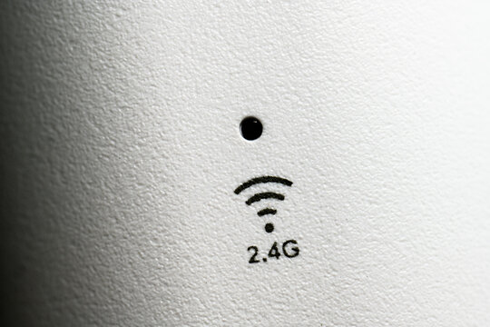 WiFi light on a router for 2.4 GHz band signal.