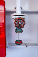 Fire hydrant valve on a ship.