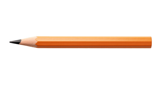 sharped Lead pencil isolated on transparent background, Generative AI