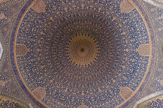 interior of the Shah Mosque, Isfahan