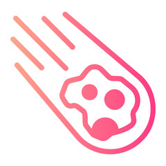meteorite gradient icon © ajat