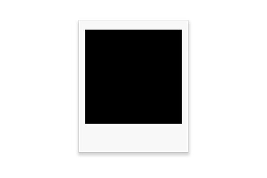 Blank photo frame isolated on white