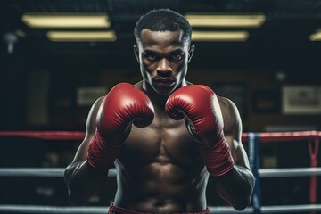 A Boxer, Strength, Power, and Determination | Generative AI
