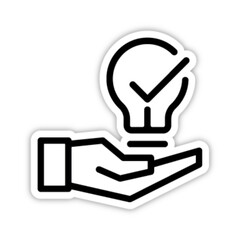 Pictogramme icones et logo idee travail gras 3D