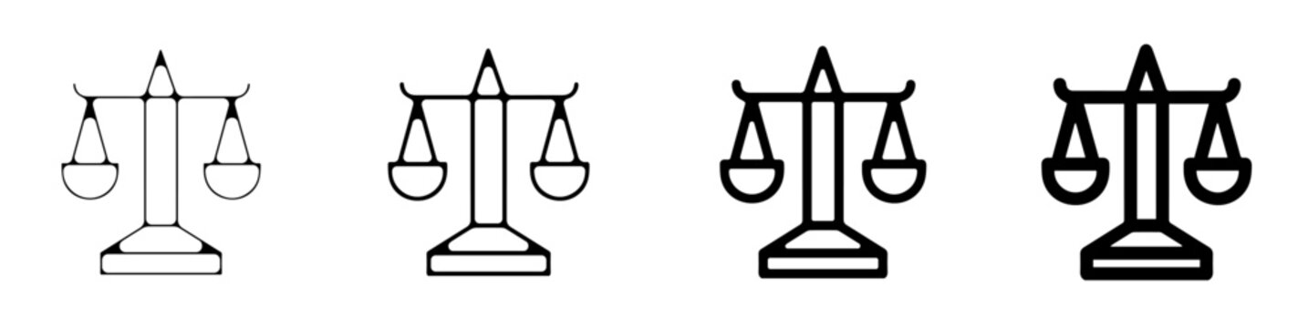 Picto symbole balance loi tribunal