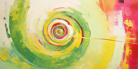 Abstract spiral painting