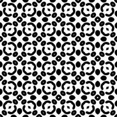 White background with black pattern. Seamless texture for fashion, textile design,  on wall paper, wrapping paper, fabrics and home decor. Simple repeat pattern.