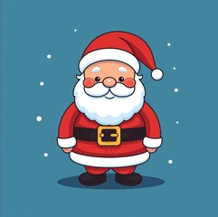  Christmas Santa Claus mascote cartoon style