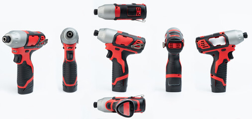 Different views of impact driver tool