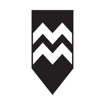 military rank icon logo vector design template