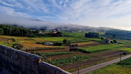 Paraje rural de Galicia en Finisterre