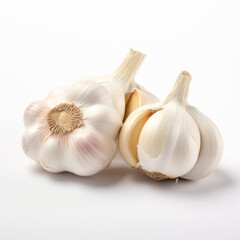 Photo of Garlic isolated on a white background
