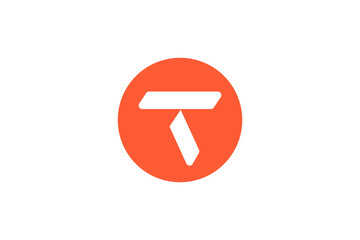 Letter T logo vector sign template 
