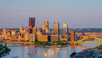 Pittsburgh at golden hour