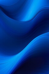 Obraz premium Abstract Blue Background, Color Design with Vector Ripples on a Dark Background | Generative AI