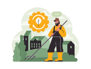 Sustainability. Environmental protection, climate and nature preservation.